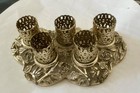 Vintage Gold-tone Metal Vanity Lipstick Holder Stand Filigree 5-tube Mcm