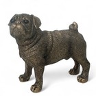 Pug Dog Figurine Ornament Leonardo Reflections Bronzed Decoration Gift Boxed