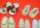 Vtg Baby Doll Shoes Sz 5t 6t 7t 8 10t Molded Vinyl Pat Leather Lace Up Hard Sole