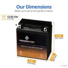 Chrome Battery Ytx20ch-bs Maintenance Free Sealed Agm Motorcycle Battery
