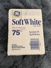Vtg Ge Soft White 75 Watt Lightbulbs 4 Pack New Old Stock Soft Pleasing Light