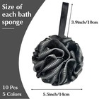10 Pack Bath Sponge Shower Loofahs 40g mesh Pouf Bath Scrunchies Body Wash Pu   