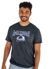 Nhl Officially Licensed Unisex T-shirt - Heathered Black  Comfortable Sportswear