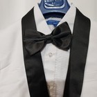 Perry Ellis Boys Size 12 White Slim Fit Formal 4pc Bow Tie Tuxedo Suit 
