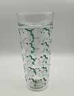 Starbucks Green White Flower Double Wall 20 Oz Glass Cold Cup Tumbler Lid 2017