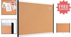 23  X 17  Rectangular Cork Board With Aluminum Frame - Ideal For Home   Office