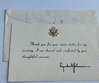 President Lyndon B Johnson Lady Bird White House Correspondence Thank You Cards