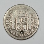 1776 Spanish Colonial Silver 1 Real Pts Key Date Genuine Carolus Iii  m261