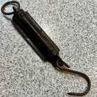 Oxwall Vtg Pocket Spring Balance 20 Lb Hanging Scale Germany Brass Metal Antique
