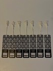 Monogram  r  Bookmarks Set Of 7 Black   White Damask Ornate Pattern Tassel Gift