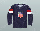 Custom Name And Number T j  Oshie 74 Usa National Team Hockey Jersey Stitched