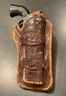 Vintage Floral Holster Marked H  H  Heiser  753 Colt Saa Excellent Condition