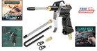 Industrial Air Blow Gun With Brass Adjustable Air Flow Nozzle  Steel Air Flow
