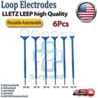 Lletz Leep Electrosurgical Electrodes 6pcs Cautery Tips Diathermy Loop Electrode