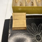 Set Of 8 Libbey Golden Foliage Gold Leaf Frosted Glass Tumblers In Orig Box Vtg