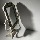 Vintage  Ornate Art Nouveau Vanity Mirror Tabletop Glass