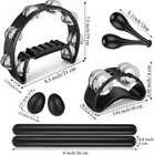 Set Instrumentos Percusion 8 Piezas Panderetas Palos Ritmo Y Maracas Manuales