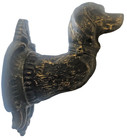 Vintage Dog Dachshund Hound Cast Iron Wall Hook