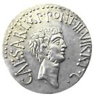 Mark Antony   Octavian Ancient Roman Denarius Silver Plated Souvenir Coin 16