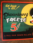 Hendlers Ice Cream Picaninny Freeze 1927 Metal Tin Sign 14-1 2  Wide X 12  Tall