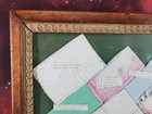 Antique Framed Lot Handkerchief Wedding gift 1900s Lace Crocheted Hanky Kerchief