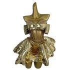 Sparkly Gold Diamond Sexy Top Short Skirt 2-pcs Set Party Nightclub Stage Outfit