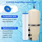 4-pack Ccp520 Pool Filter Cartridges Replacement For Pentair Clean 520