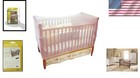 Convenient White Crib Mosquito Net - Elastic Design For Easy Attachment  6 75x5