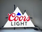     brand New Coors Light Beer Mountain Led Beer Bar Sign Mancave Garage Light    
