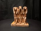 Hear No Evil See No Evil Monkeys Ceramic Figure Desk Shelf Japan Cursed Item