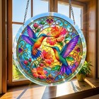 Personalized Hummingbird Acrylic Suncatcher Puzzle Diy Jigsaw Window Hanging Kit