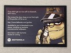 Gorillaz Motorola Promo Instructional Card