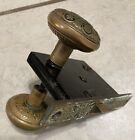 Ornate Victorian Natural Patina Cast Bronze Knob By Nashua  1886  Plate 2 Knobs