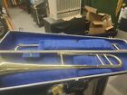 Vintage Selmer Bundy Trombone Musical Instrument  W Case In Fair Condition 