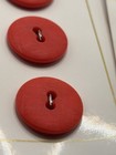 4 Cards Red Vintage 3 4  La  Moderne Ii Buttons Two Hole B1