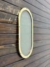 Vintage Brass Ship Porthole Hatch Oval Nautical Window Frosted Glass Wall Decor