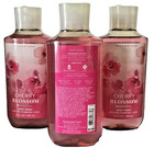 3-pack Bath   Body Works Cherry Blossom Shower Gel Body Wash 10 Oz Pink New Lot