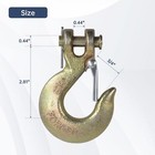 2x G70 5 16  Clevis Slip Hooks W latch Tow Chain Flatbed Truck Trailer Tie Down