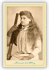 Annie Oakley V2 Cabinet Card Photograph Old West Vintage Photo Cdv