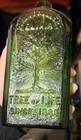 Vintage Wheaton Glass Bottle Green Tree Of Life Elixir  large 