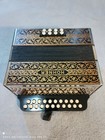 Hohner Pokerwork Vienna 2915 C f Diatonic Button Accordion Black Gold Excellent