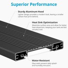 24 7 Led Aquarium Plant Light 12-18in Full Spectrum Timer Brightness Adjustable