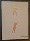 Gerda Wegener  Handmade Ink Drawing On Paper   Signed  Stamped  A4