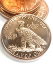 1907 Coin Design Two Pack- 2 Ounces Of Copper Coins Xc Free Ship By-reedersong