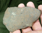 58 Gram Meteorite Full Slice W Big Triolite Inclusions From Morocco Africa Nwa