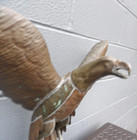 Antique 1890 s Copper American Eagle   Ball Only Weathervane Parts Great Patina