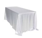 90 X 156 Inch Rectangular Satin Tablecloth Wedding Party Catering Shiny