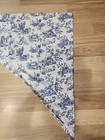 Country Curtains Blue   Cream Toile Pattern 2 Valance Swags 35 5 wx14 l Each Euc