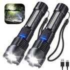 99000000 Lm Rechargeable Led Flashlight Tactical Police Super Bright Torch Light