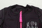 Rufflebutts Girl s Active Full Zip Ruffle Jacket Eh6 Black   Magenta Size 4t Nwt